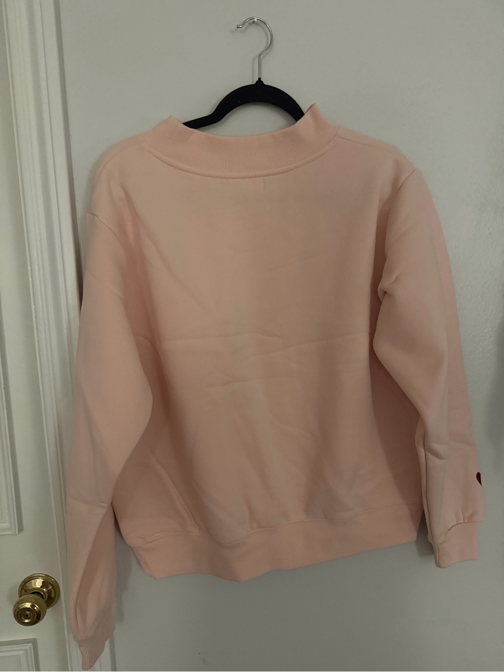 NEW PARKE Pink Fleece Mockneck Sweatshirt - Picture 6 of 9